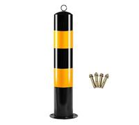 Poste de Advertencia de Bolardo con Bandas Reflectantes, Poste De Seguridad Con Bolardo Para Estacionamiento para carriles de calle de comunidades residenciales(Yellow-1PCS)