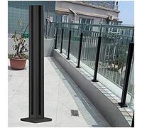 Poste de balaustre de acero inoxidable para balcón, barandilla de vidrio de 80 cm de altura, poste de valla duradero sin óxido para seguridad al aire libre, elegante soporte de panel de vidrio
