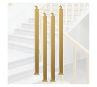 Poste de Balaustre de Hierro Forjado, Barandilla de escalera ajustable/postes/columnas de husillo cuadrado for plataforma de escalera, con kit de base de piso(4pc,54"/137.2cm)