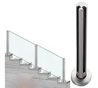 Poste de barandilla de acero inoxidable for vidrio de 10/12 mm - Sistema de barandilla moderno for interiores y exteriores(Sapphire,Height 60cm)