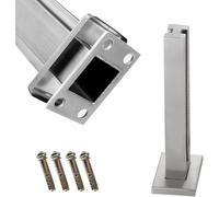 Poste de barandilla de acero inoxidable para barandillas de vidrio, postes de balaustre duraderos para balcones al aire libre y escaleras interiores, solución moderna de decoración del hogar