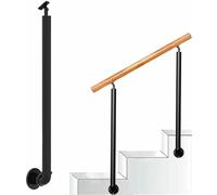 Poste de barandilla de escalera ajustable para escalones de porche, columna de balaustre montada lateral con tornillos, se adapta a pasamanos de transición