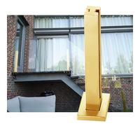 Poste de barandilla de vidrio, sistema de barandilla cuadrada para terraza al aire libre, elegantes barandillas de vidrio para escalera y plataforma, Poteau Garde-Corps duradero para espacios modernos