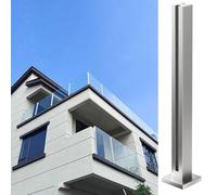 Poste de barandilla de vidrio, sistema de barandilla de cubierta de acero inoxidable, paneles de valla de vidrio para interiores y exteriores, poste de escalera