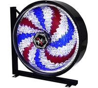 Poste De Barbero Barber Pole Carteles De Barbería Poste Giratorio Iluminado Luz Peluquería Tienda Cartel De Belleza, Montado En La Pared, Al Aire Libre A Prueba De Lluvia(Size:42*42cm,Color:Style 1)