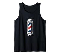 Poste de barbero clásico Estilo Retro Vintage Camiseta sin Mangas