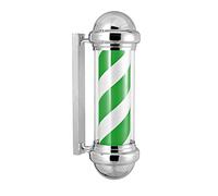 Poste de barbero de peluquería de 29'', Lámpara de pared impermeable Señal de barbería, Tiras de LED giratorias rojas, blancas, azules, negras, naranjas y verdes, IP54 A prueba de agua Ahorro de ene