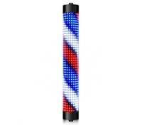 Poste de barbero LED Giratorio | Letrero de barbería Impermeable para Exteriores con Franjas iluminadas | Luz giratoria de Pared para Entrada y escaparate de peluquería