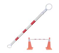 Poste de barricada de seguridad retráctil, 1 2 5 6 8 12 paquetes barrera cono tráfico reflectante telescópica, multicolor de 4 a 6,6 pies for mayor visibilidad(Red and White,1pc)
