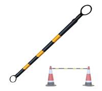 Poste de barricada de seguridad retráctil, 1 2 5 6 8 12 paquetes barrera cono tráfico reflectante telescópica, multicolor de 4 a 6,6 pies for mayor visibilidad(Yellow and Black,1pc)