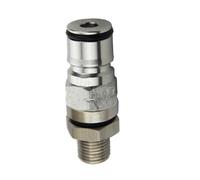 Poste de bloqueo de bola de Gas/líquido con Kit de montaje de mamparo BSP de 1/4 ", herramienta de accesorios de dispensador de cerveza casera de repuesto(Gas)