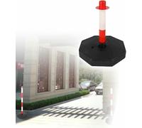 Poste de bolardo portátil con base rellenable, delineador de tráfico desmontable estable para uso en interiores y exteriores, conos de seguridad duraderos para gestión del tráfico