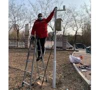 Poste de Cámara de Seguridad Poste de Montaje Desmontable para cámara de vigilancia, Poste Redondo para farola de Patio, Resistente, Resistente a la Intemperie(4 m/13.1 ft)