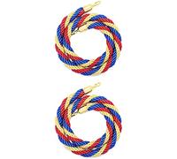 Poste de control multitudes for colas espera, barrera seguridad cuerda trenzada 1,5 m (5 pies) colores for cines(Yellow,3m/10ft)