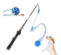 Poste de coqueteo para perros, juguete interactivo para perros grandes, medianos y pequeños, poste deportivo para tirar de la guerra, poste de coqueteo con bola de señuelo (poste estándar + cuerda