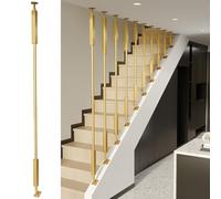 Poste de eje de balaustre de metal personalizable para escalera de pendiente, soporte giratorio, columna de barandilla de ático, solución de remodelación de decoración residencial