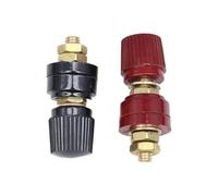 Poste de Encuadernación Terminal Negro + Rojo Conjunto M5 M6 M8 M10 Soldadura Inversor Abrazadera Fuente de Alimentación Empalme Conector Cable Poste de Unión Rosca Tornillo(M10 Red,5pcs)