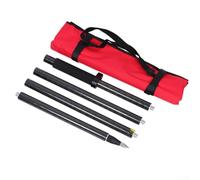 Poste de encuesta de fibra de carbono de 1,8 m para GPS GNSS, poste de medición de 4 secciones con rosca de 5/8 pulgadas, diámetro de 32 mm, compatible con estaciones totales GPS