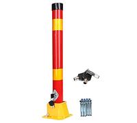 Poste de estacionamiento, Bolardo de acero con cerradura for plazas aparcamiento, plegable y llave, for seguridad aparcamientos entradas vehículos