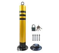 Poste de estacionamiento, Bolardo de estacionamiento extraíble con cerradura y tornillo 750 mm alto