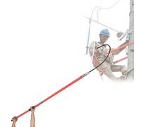 Poste de gancho aislado para electricistas, herramienta de alto voltaje para salvar vidas de emergencia, 10 kV-220 kV, antichoque eléctrico, 1,5 m de longitud, 1 unidad