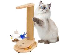 Poste de garras para gatos - Cuerda de sisal interactiva con juego de garras, postes de rascado para gatos de interior, para pequeños medianos grandes, para casa interior, sofá, pared, alfombra