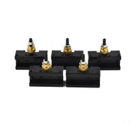 Poste de herramienta de cambio rápido, 5 piezas para mini torno de 4 a 2 pulgadas, soporte de torneado de fresado con tuerca de altura ajustable, alta estabilidad y reemplazo rápido de herramientas