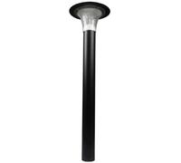 Poste de Jardín Exterior p/ Luz LED Solar EB0560 (Negro) - ELBAT
