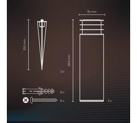 Poste de jardín inteligente Calex, RGBW, juego de 3 True