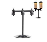 Poste de linterna desmontable, soporte para linterna de campamento, soporte de lámpara de aleación de aluminio para senderismo, picnic, actividades al aire libre, , mochileros, patio, balcón