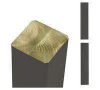 Poste de madera encolada premium 90 x 90 mm