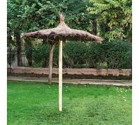 Poste De Madera para Valla De Estacas | Poste Natural para Jardín Y Ayuda para Enrejados | Poste De Madera Versátil | Diam. 9.5 X 250 Cm