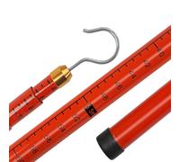 Poste de medición de altura telescópico aislado - Varilla de medición de alto voltaje con gancho for medición de distancia segura, 1 pieza(15m)