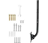 Poste de montaje universal para estación meteorológica, 3.8 cm de diámetro, montaje de tubo en J resistente para clima ambiente, tempestad, Starlink y antenas exteriores, acero recubierto de zinc a