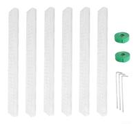 Poste de musgo de plástico para plantas de interior trepadoras con soporte y clavos para una instalación segura en macetas profundas para un desarrollo robusto de plantas (6 piezas x 6 x 2)