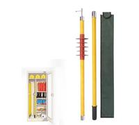 Poste de operación aislado de alto voltaje telescópico con tapa impermeable, herramienta de gancho de rescate portátil for mantenimiento eléctrico y reparación de fallas(35kV-4.5m/14.8ft (3-Section))