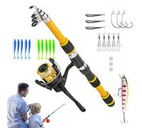 Poste de para - Poste de 45x16x8cm Niños | Poses Telescópicos Portátiles de Fishîng | Kit Fishîng para Besos | Postes de fundición de de Caballo Portátil | Equipo de Pescado, PE