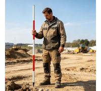 Poste de rango de topografía seccional for estimación de altura de árboles/marcador exterior(5m/16.4ft)