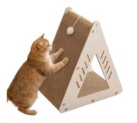 Poste de rascar de cartón ondulado - Columna duradera con base antideslizante | Accesorio interior para gatos para ejercicio de sueño, entrenamiento contra aburrimiento, protección de suelo de muebles