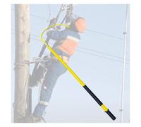 Poste de rescate aislado de alto voltaje con gancho, barra de tracción que salva vidas para atención de emergencia y seguridad contra descargas eléctricas