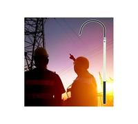 Poste de rescate de alto voltaje, gancho de rescate, gancho de rescate eléctrico aislado para uso comercial con mango de fibra de vidrio para electricistas/trabajadores de línea aérea, capacidad de
