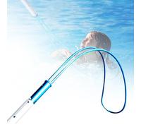 Poste de rescate de emergencia para piscina, gancho de seguridad telescópico de aluminio (9.8 pies) - Herramienta de seguridad multiusos para piscinas para parques infantiles y parques acuáticos