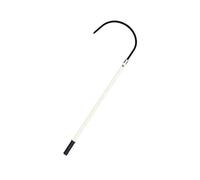 Poste de rescate de emergencia portátil, gancho de rescate eléctrico aislado, equipo especializado para descargas eléctricas, varilla de tracción salvavidas de fibra de vidrio(White,1.5M)