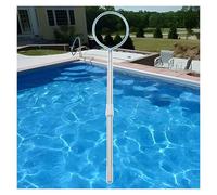 Poste de rescate para piscina, ganchos salvavidas - Poste de seguridad telescópico ligero, gancho de rescate con mango antideslizante para piscinas y parques acuáticos, diseño de aluminio, ajustable