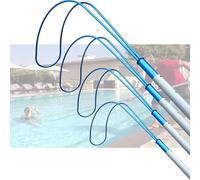 Poste de rescate telescópico de aluminio con gancho para el cuerpo, equipo de emergencia para salvar vidas para piscinas, parques acuáticos y parques infantiles