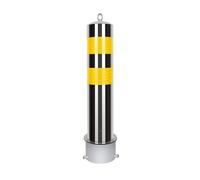 Poste de seguridad for entradas vehículos, control tráfico y - Bolardo alta resistencia(Silver (1pcs),11.4cm/4.5in)