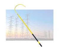 Poste de seguridad no conductor,Varilla de tracción for salvar vidas de seguridad eléctrica,para subestaciones y construcción de electricistas linieros(Yellow,2 meters)