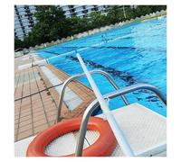 Poste de seguridad para piscina, equipo de rescate ajustable con gancho telescópico, herramienta de ahorro de vida para prevención de ahogamientos y limpieza de piscinas, capacidad de carga 250 kg, 3