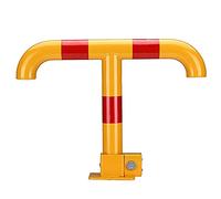 Poste De Seguridad Plegable para Estacionamiento De Vehículos, con Bolardo De Seguridad En Forma De T, para Uso Residencial Y Comercial, con Tornillos Y Llave.