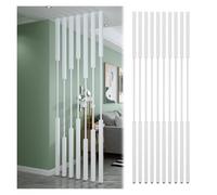 Poste de separación de privacidad, postes divisores para separación de habitaciones, pantallas de metal, fácil instalación, paquete de 10